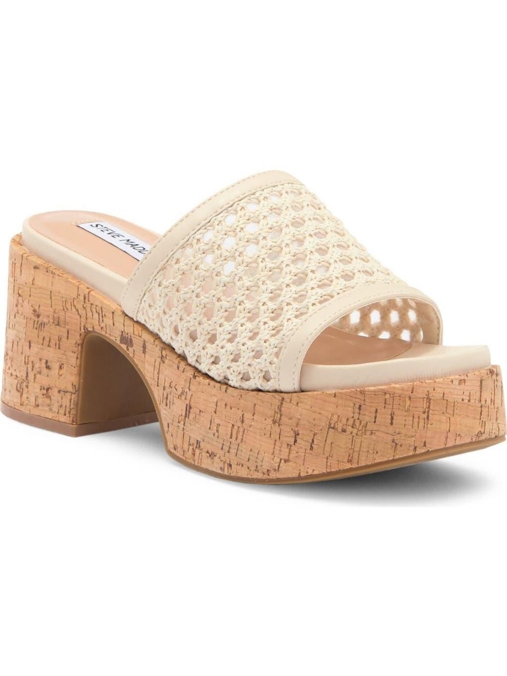 Steve Madden Natural Corah Latticed Platform Sandal